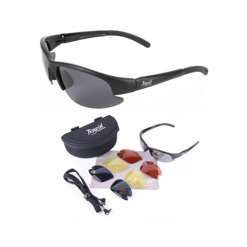 Pilot Sunglasses | Wrap Around | Interchangeable Anti Glare UV Lenses