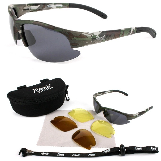 Sports Also For Shooting Carp Angling CAMOUFLAGE FISHING SUNGLASSES Polarised 
