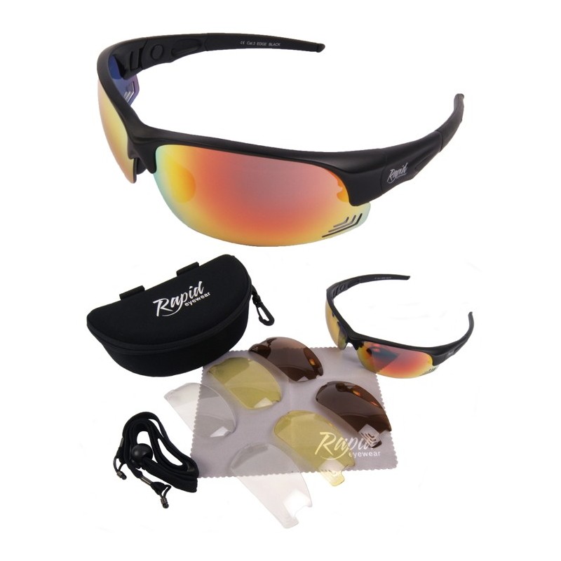 Mens Bike Sunglasses USA  Interchangeable UV400 Lenses for Cycling