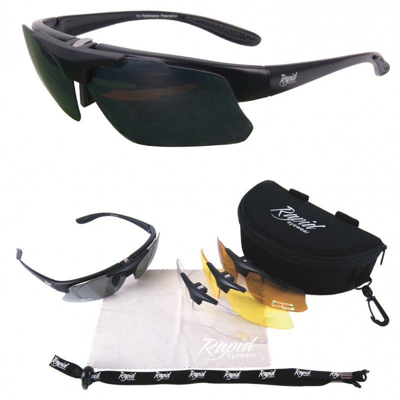Goggle E866 Cycling Glasses Bike Goggles with Optics Rx Prescription Clip Clear Yellow 