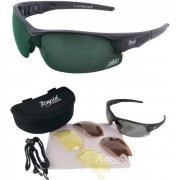 Edge Black Golf Sunglasses, Polarized